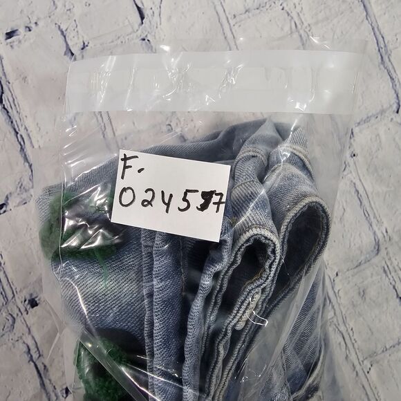 Choize MENS SIZE 38 Baggy Wide Leg Jeans Blue Wash Y2K Skater Street EMBROIDERED - Picture 11 of 11